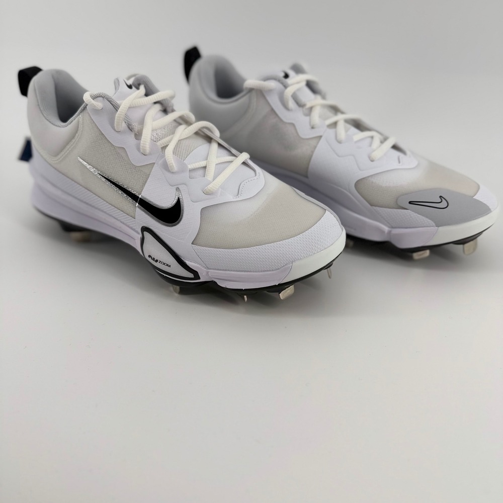 Nike Air Zoom Baseball Cleats White Black‎ FB2907-102 Men's 8.5 NWT